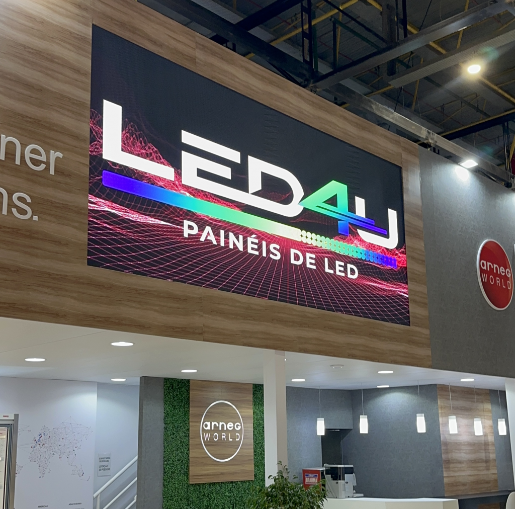 cases painel de led indoor feira